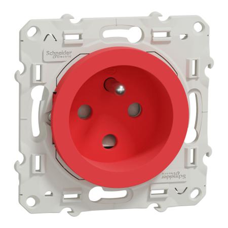 S52009903 Schneider Electric Red, 1 Gang, Odace