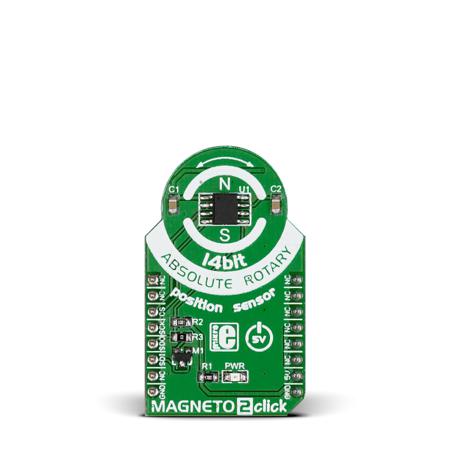 MIKROE-1938 MikroElektronika Magneto 2 Click Hall Effect Sensor MikroBus Click Board for MLX90316