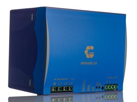WRA480-24 480W DIN Rail Power Supply, 24V dc/ 20A