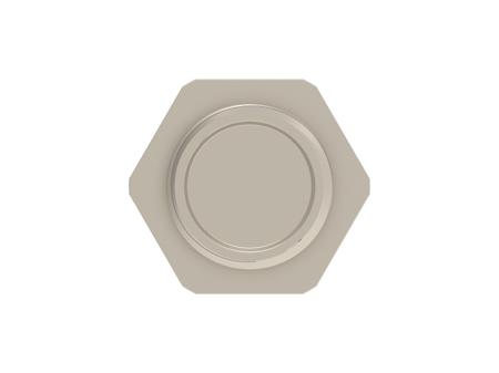 254154-E ERNI Tan Connector Hardware, Shell Size 9mm for use with M8 Connector