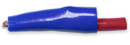 BU-63C-6 Mueller Electric Crocodile Clip 4 mm Connection, Copper Contact, 10A, Blue