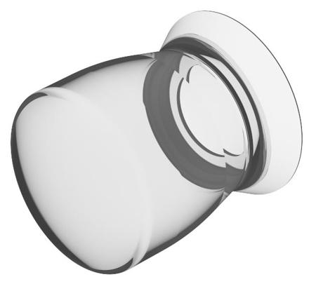 45-542.1K00 EAO Transparent Push Button Cover for Use with Push Button, 40mm