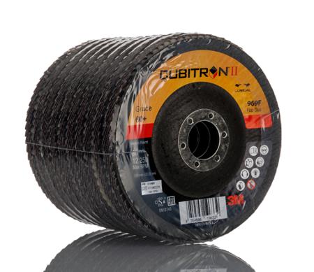 7100105851 3M Cubitron II Aluminium Oxide Flap Disc, 125mm, 60+ Grade, 254μm Grit, 80 in pack