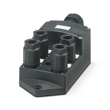 1175448 Phoenix Contact SACB-4/ 8-L-PT QO Series Sensor Box, QUICKON, 4 way, 5 port