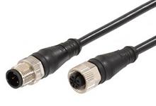 1200698650 Molex Male 4 way M12 Micro Change to Female 4 way M12 Micro Change Cordset, 2 m