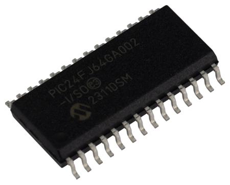 PIC24FJ64GA002-I-SO Microchip PIC24FJ64GA002-I/SO, 16bit PIC Microcontroller, 32MHz, 64 kB Flash, 28-Pin SOIC