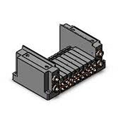 SS5Y3-10S0-09B-C6-NA SMC SY3000 series 9 station One-Touch Fitting 6 mm Manifold Base for use with Valve,