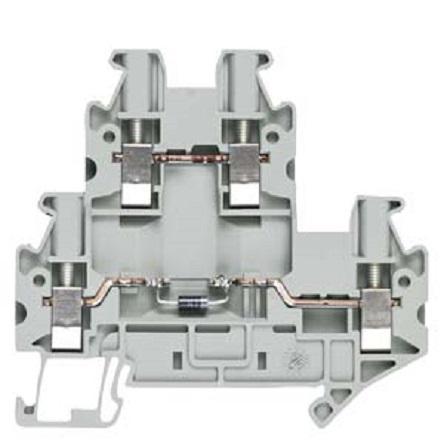 8WH1020-5DF00 Siemens 8WH Series Grey Din Rail Terminal, 2.5mm², 2-Level, Screw Termination, CSA