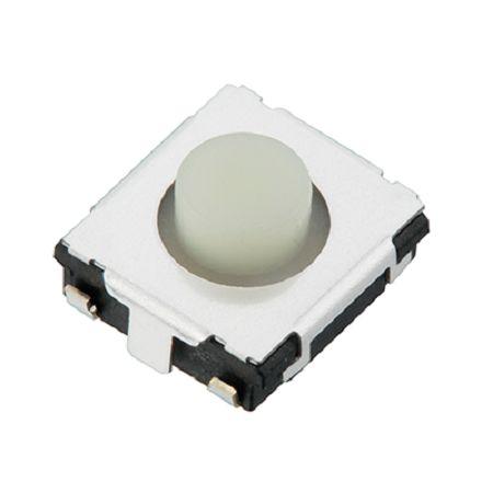 EVQQ2M03W White Push Plate Tactile Switch, SPST 20 mA Surface Mount