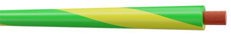 VK15VJ AXINDUS H07V-K Series Green/Yellow 1.5 mm² Hook Up Wire, 100m, PVC Insulation,