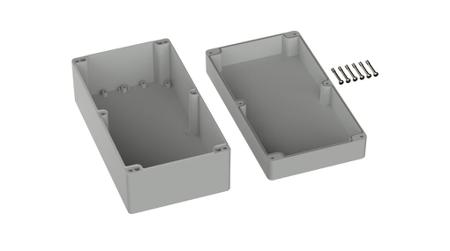 RND-455-01321 RND RND 455 Series Grey ABS Enclosure, IP67, Grey Lid, 352 x 192 x 142mm