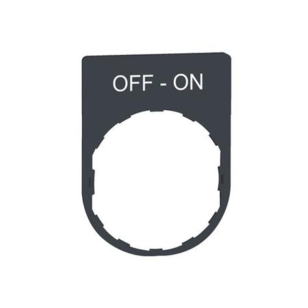 ZBYP2367 Schneider Electric Marking Accessory for Use with Pushbuttons, Off-On
