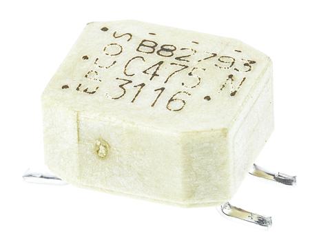 B82793C0475N265 EPCOS, B82793 No Surface Mount Common Mode Choke with a Ferrite Core, 4.7 mH Wirewound -30 to 50 % 400 mA Idc
