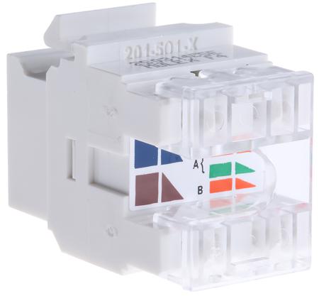 KSJ-00032-02 Molex Premise Networks Cat5e RJ45 8 Port Jack, UTP Shielding