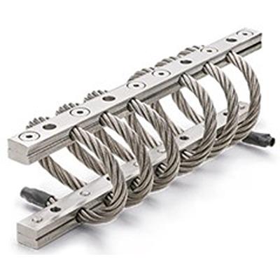 629-661 RS PRO Rectangular M6mm Anti Vibration Mount, Wire Rope Isolator with 100daN Compression Load