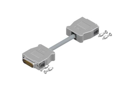 16-512420 Amphenol Industrial 16-5123 15 Way Cable Mount D-sub Connector Male to Female, with Snap locks