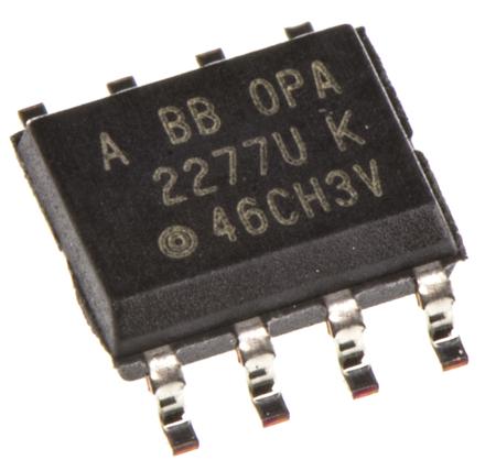 OPA2277UA Texas Instruments, Operational Amplifier, 1 MHz, 8-Pin 18 V SOIC
