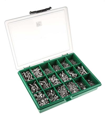 281-978 3168 piece Stainless Steel Screw/Bolt Kit, M2, M2.5, M3, M4, M5, M6