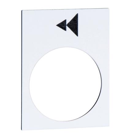 ZB2BY4906 Schneider Electric Legend for Use with XACA, None, Arrow