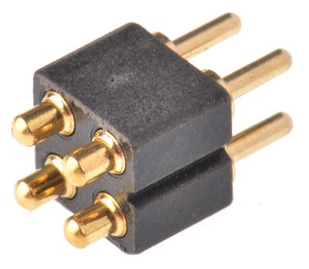 813-S1-004-10-014101 Preci-Dip 813 Series Straight Through Hole Spring Loaded Connector, 4 Contact(s), 2.54 mm Pitch, 2 Row, Shrouded