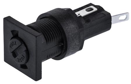 FX0359 Bulgin 10A Panel Mount Fuse Holder for 5 x 20mm Fuse, 1P, 250V ac