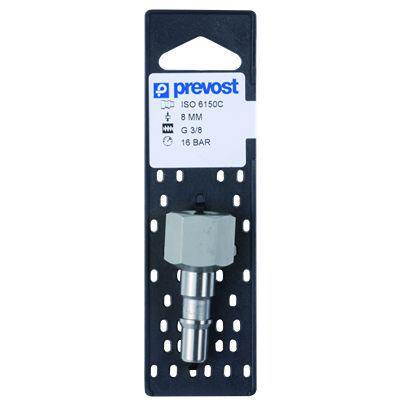 CRP-086102P PREVOST Female Pneumatic Quick Connect Coupling, G 3/8 Female Female Thread
