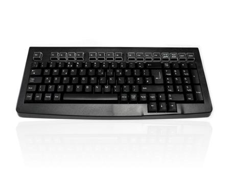 KYB500-S100D Ceratech  Wired USB Compact Keyboard, QWERTY (UK), Black