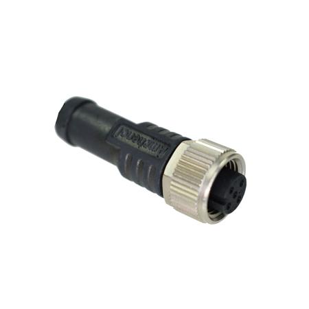 MSAS-17BFFM-SL8B02 Amphenol Industrial Female 17 way M12 to Female Free End Sensor Actuator Cable, 2 m