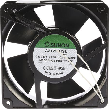 A2123-HSL.GN Sunon A2123 Series Axial Fan, 230 V ac, AC Operation, 161.4m³/h, 22W, 120mA Max, 120 x 120 x 38mm