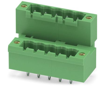 1845662 Phoenix Contact, 5.08mm Pitch, MDSTBV 2.5/ 5-GF-5.08, 5 Way, Pluggable Terminal Block, Header, Solder Termination,