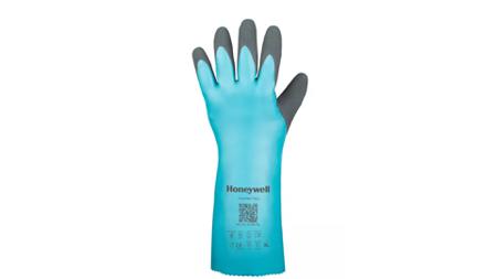 33-3150E-9L Honeywell Safety FLEXTRIL 211 Black, Green Nitrile Chemical Resistant, Cut Resistant Gloves, Size 9, L, Nitrile