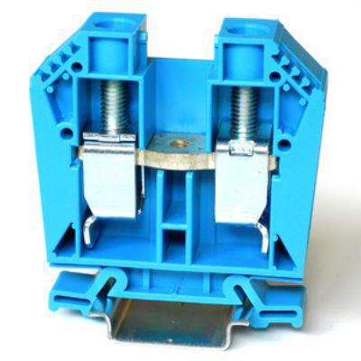 262-4203 RS PRO Blue Feed Through Terminal Block, 50mm², 1-Level, Cage Clamp Termination