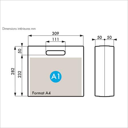 255-4694 Gard Plasticases COMPACT Case, 327 x 294 x 105mm