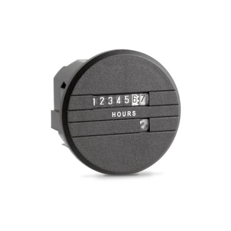 711-0150 Trumeter 711 Hour Meter, 7 Digit Analogue, 60Hz, 115 V ac