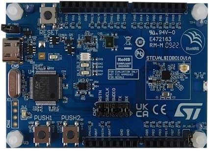 STEVAL-IDB010V1 STMicroelectronics Evaluation Platform Based On the BlueNRG-LP System-On-Chip Evaluation Board for BlueNRG-LP