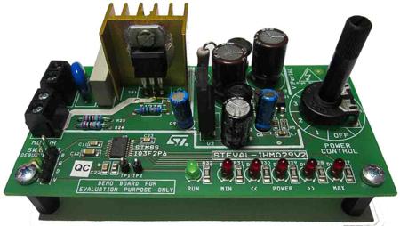STEVAL-IHM029V2 STMicroelectronics Universal Motor Control Evaluation Board Motor Controller for T1235T, STM8S103F2 for Food Processors,