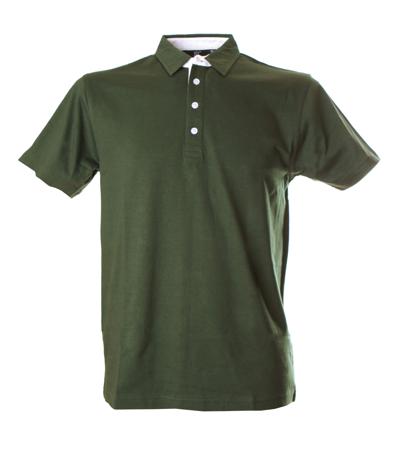 988406-L-GREEN JRC 988406 Green 100% Cotton Polo Shirt, UK- L, EUR- L