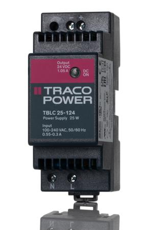 TBLC-25-124 TBLC DIN Rail Power Supply, 25W, 1.05A