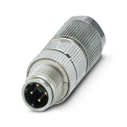 1150634 Phoenix Contact Circular Connector, 4 Contacts, M12 Connector, Plug, Male, IP65, IP67, SACC Series