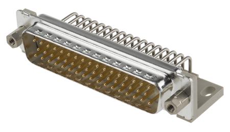 023180 ERNI TMC Series, 50 Way Right Angle Through Hole PCB D-sub Connector Plug, 2.75mm Pitch, with 4-40 UNC screwlocks,