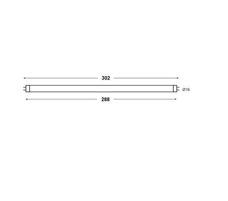145885 LED Ecoplus T5 HF 288 G5 4W (8W)470lm840