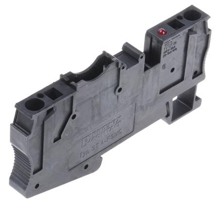 3036505 Phoenix Contact  ST 4-FSI/C-LED 24 Series Black, Single-Level, Spring Clamp Termination