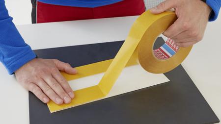 04970-00148-00 Tesa 4970 White Double Sided Plastic Tape, 12mm x 50m, 0.23mm