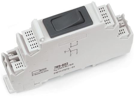 789-803 WAGO Circuit Breaker, 16A, 250V AC, 250 V Breaking Capacity