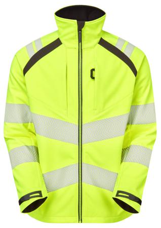 LFE915-4XL PULSAR LFE915 Yellow Men Hi Vis Softshell Jacket, 4XL