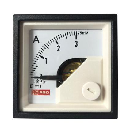 186-2478 RS PRO Analogue Voltmeter DC, Analogue Display 1 %