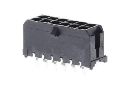 43045-1212 Molex MICRO-FIT 3.0 43045, 3mm Pitch, 12 Way, 2 Row, Straight PCB Header, Through Hole
