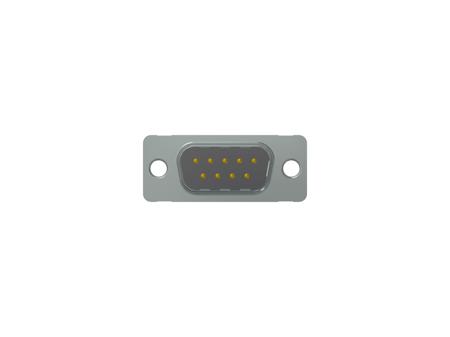 163A11069X CONEC 9 Way Through Hole D-sub Connector Plug, with Mounting Hole