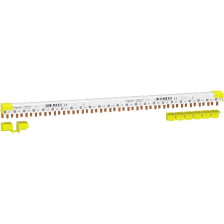 A9XPN724 Schneider Electric Acti 9 3 Phase Busbar, 230 → 400V, 18mm Pitch