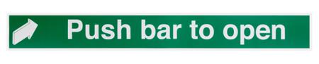146-423 RS PRO Vinyl Polyester Sign Push Sign With English Text